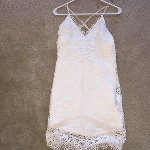 White Lace Bodycon Dress